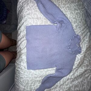 Lavender Ruffle Sweater